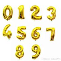 Toptan Folyo Balon Rakam Gold