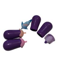 Toptan Fosforlu Renkli Patlıcan Model Kalem 6 lı Set