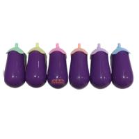 Toptan Fosforlu Renkli Patlıcan Model Kalem 6 lı Set