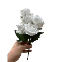 Toptan Gül Yapay Çiçek 25 cm 7 Dallı