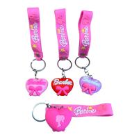Toptan Kalp Model Barbie Silikon Anahtarlık 