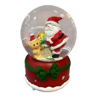 Toptan Noel Baba Ayıcıklı 12 cm Müzikli Işıklı