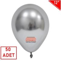 Toptan Parlak Krom Balon Gümüş