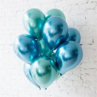 Toptan Parlak Krom Balon Mavi Balonevi