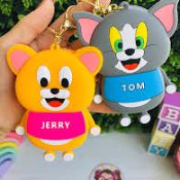 Toptan Tom Ve Jerry Silikon Cüzdan Anahtarlık