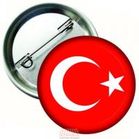 Toptan Türk Bayrağı Rozet Magnet