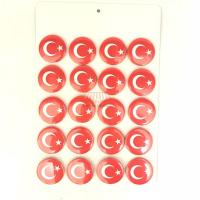 Toptan Türk Bayrağı Rozet Magnet