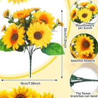 Toptan Yapay Ay Çiçeği Demeti 25 cm