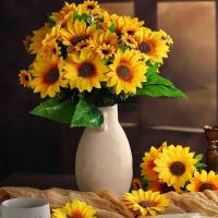 Toptan Yapay Ay Çiçeği Demeti 25 cm