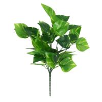 Toptan Yapay Yeşil Yaprak Demeti 25 cm 