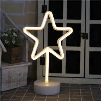 Toptan Yıldız Modelli Neon Işık Gece Lambası
