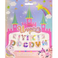 Unicorn İyi Ki Doğdun Karakterli Uzar Yazı