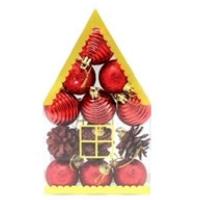 Yılbaşı Çam Ağaç Süsü 12 Li Lüx Set