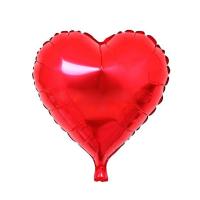 18 İnç Kalpli Folyo Balon Kırmızı 