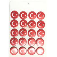 Toptan Türk Bayrağı Rozet Magnet