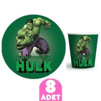Hulk Karton Tabak Bardak Seti