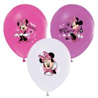 Minnie Mouse Baskılı Pastel Balon (100 Ad)