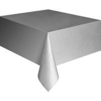 Plastik Masa Örtüsü Gümüş Renk