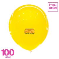 Sarı Renk Toptan Balon 100 Adet