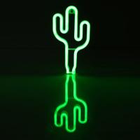 Toptan Kaktüs Modelli Neon Led Gece Lambası