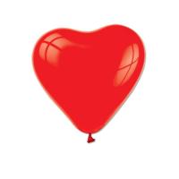 Toptan Kırmızı Kalp Balon (100 Ad.)