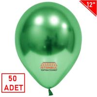 Toptan Parlak Krom Balon Yeşil
