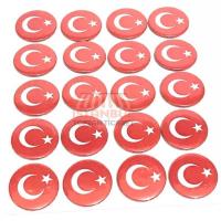 Toptan Türk Bayrağı Rozet Magnet