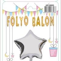 Yıldız Model Folyo Balon Gümüş
